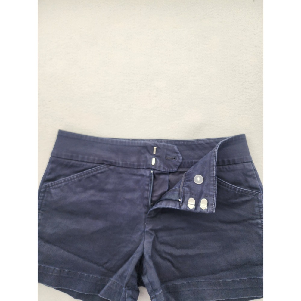 Calvin Klein Navy Blue Chino Shorts Womens Size 4 Casual Summer Classic Preppy - Picture 4 of 11